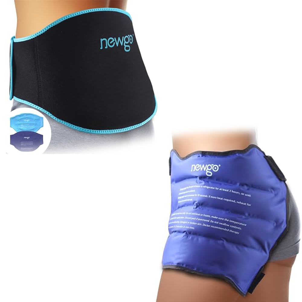 NEWGOBundle of Lower Back Ice Pack and Hip Ice Pack