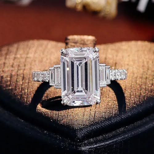 Luxury Wedding Bands Women Fashion Eternity Proposal Ring Gorgeous Cubic Zirconia Jewelry4