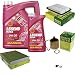 Produktbild EISENFELS Filter Set Inspektionspaket erstellt mit 6 L Motoröl MANNOL Legend Ultra 0W-20, MANN-FILTER Ölfilter, Luftfilter, Innenraumfilter, Verschlussschraube