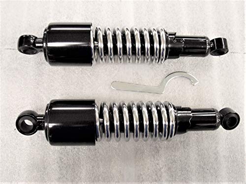 VT750 SHADOW SPIRIT 2001 TO 2007 BLACK CHROME SHORT BOBBER 11" INCH SHOCKS