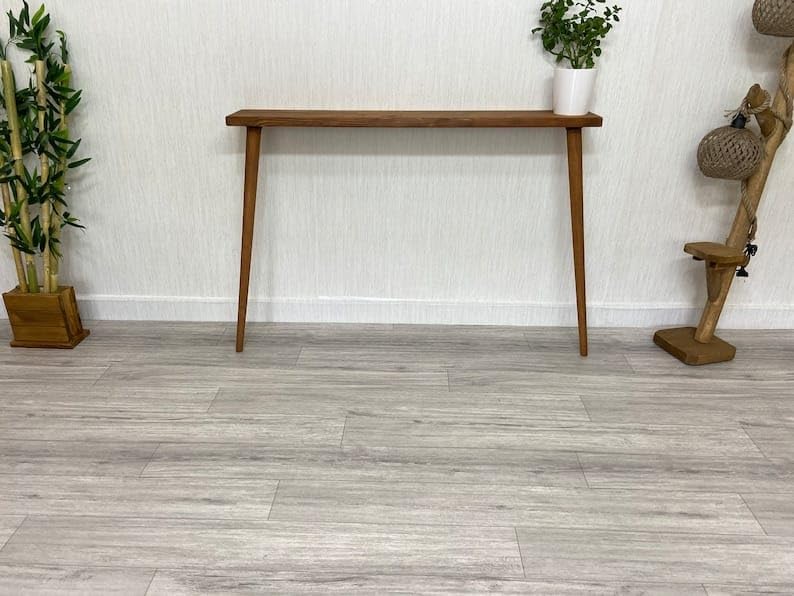 Craftsline 100cm Long Wooden Console Table for Living Room | Side Entrance Table for Home | Sheesham Wood, Coffee Color 1