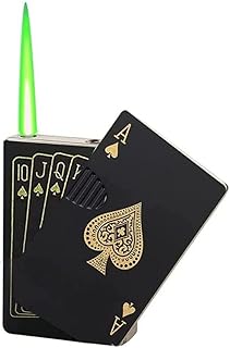 WBD Refillable Metal Side Slider ikka Print Windproof Jet Flame Pocket Lighter Cigarette Lighter Stylish Look Antique Lighter(Black)-picture-18