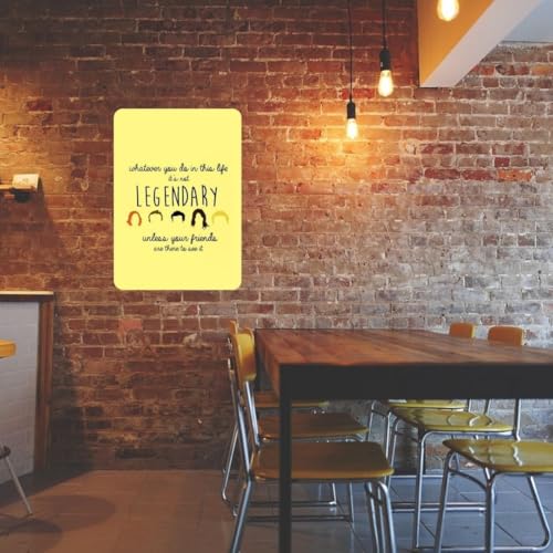Image of Zesta Bathroom Decor Items Washroom Decor Tin Sign | Aesthetic Posters Wall Poster for Bedroom | Magnetic Cafe Decoration Items /Restaurant Decorations Items | Quirky Home Decor Bar Accent (Himym (2))