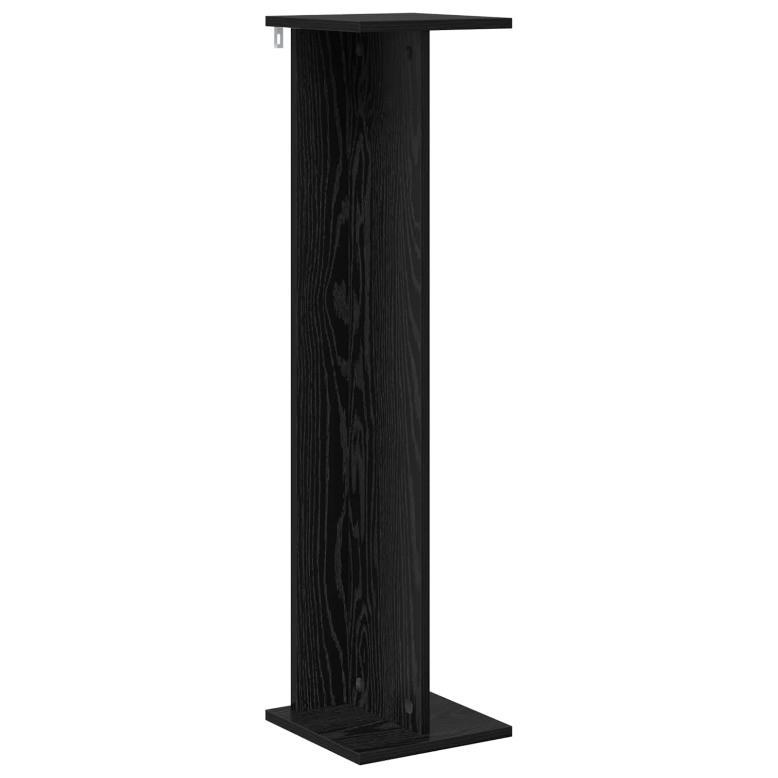 Lot de 2 supports pour plantes en chêne noir 25 x 25,5 x 100,5 cm