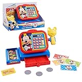 Disney Junior Mickey Mouse Funhouse Cash Register with Realistic Sounds, Pretend Play Money and Scanner, by Just Play