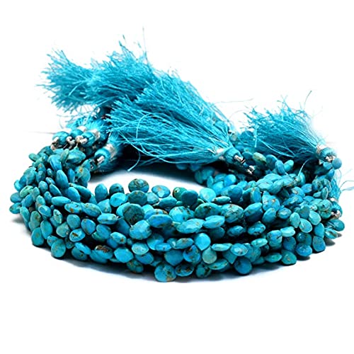 Perles Turquoise en Cœur LKBEADS 7-9mm pour Bijoux d'Exception