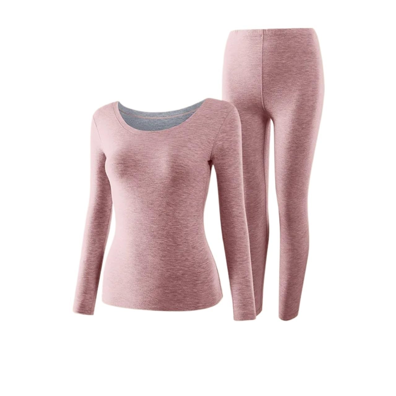 Ropa Interior térmica for Mujer, Conjuntos de Pantalones cálidos Lana y Forro Polar, Conjunto lencería, Ropa Invierno, Tops, Leggings para Esquí,Moto