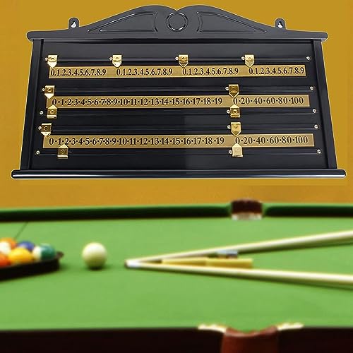 Marcador de billar para pared, tablero de puntuación para snooker miniatura 1