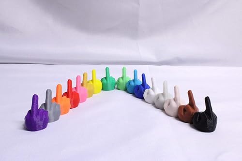 Miniatura 2 de 5 tapas de válvula de dedo medio, 16 colores, fabricadas en Estados Unidos