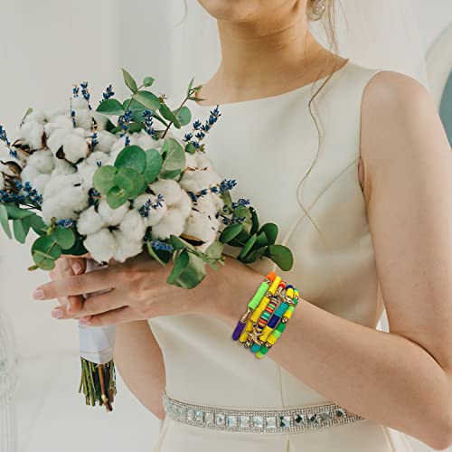 Pulseiras feitas à mão de surfista Heishi com contas de argila com pingentes oceânicos - Pulseiras e