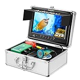 Underwater Fishing Camera, Adalov Portable Video Ice Fish Finder 1000 TVL 15pcs Infrared Waterproof...