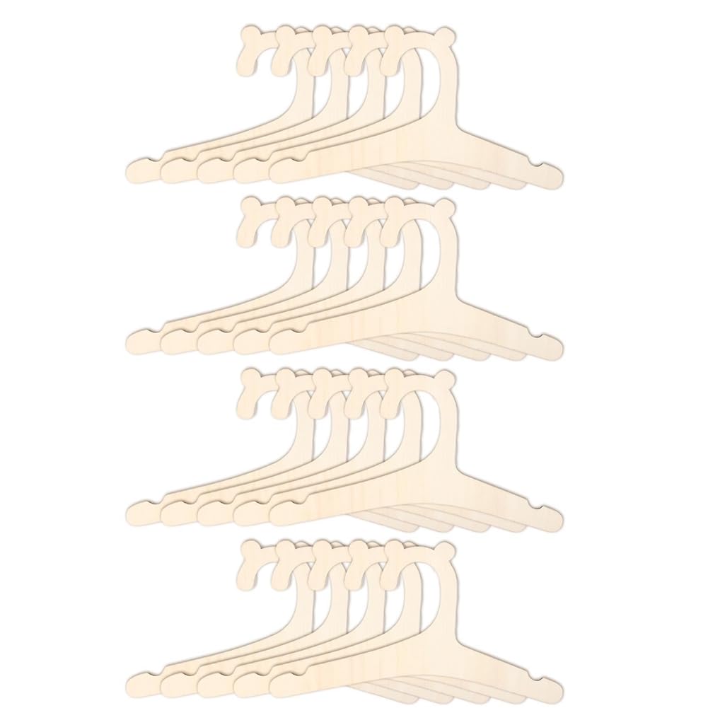CTRLZS Baby Coat Hanger for Clothes 9In Kids Baby Toddler Children Wooden Hangers for Clothes&Pants 20Pcs