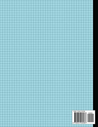 Graph Paper Composition Notebook Quad Rule 5x5 Grid Paper - 150 Sheets (Large, 8.5 x 11