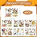 Shejdgart Chicken Rub on Transfers for Crafts - 6 Sheets Farm Rub on Transfer Stickers for Furniture Sunflower Rub on Transfers for Wood Glass Scrapbook DIY Home Decor 11.8x7.9 Inch