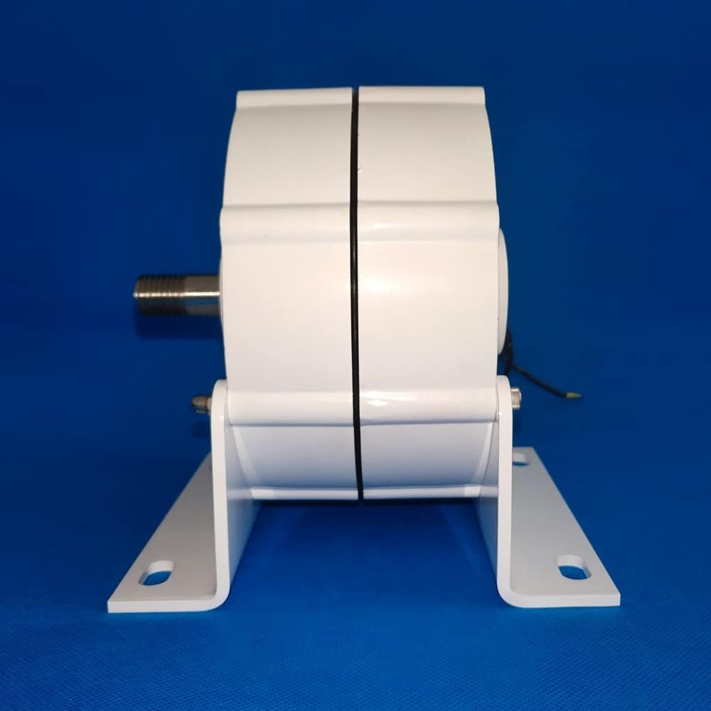 Wind Power Turbine Generator Low Speed 600W 12V 24V 48V 3 Phase Gearless Permanent Magnet Generator AC Alternators Use for Wind Water Turbine (Size : with Base, Color : 24V_500W)