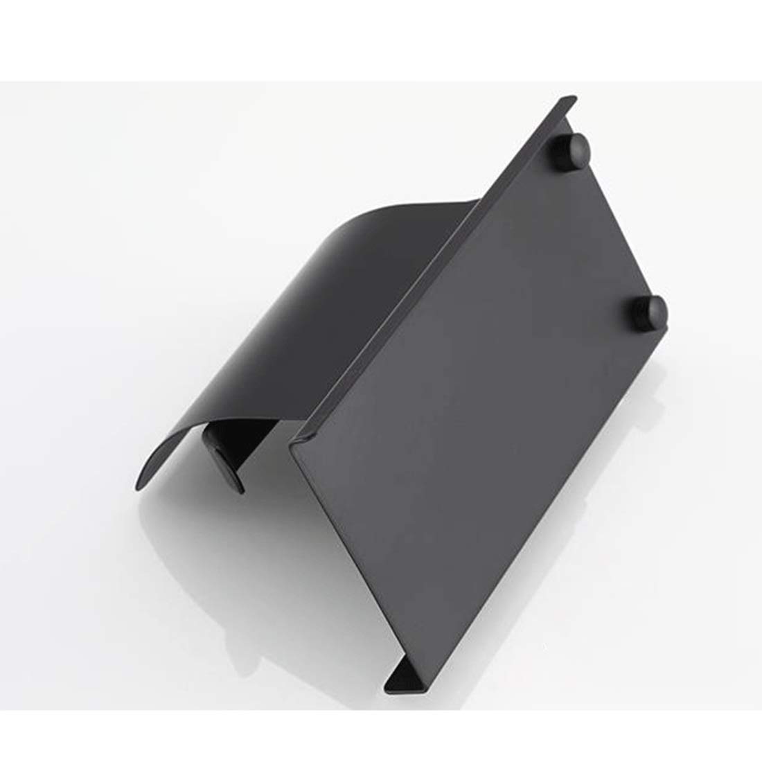 Portarrollos de Papel higiénico Portarrollos de Papel higiénico con Estante de Acero Inoxidable montado en la Pared para Cocina Baño Portarrollos de Cocina, Negro Mate