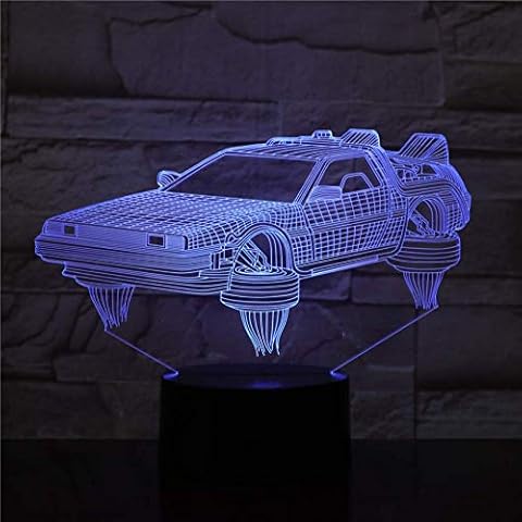 Luz nocturna visual 3D Regreso al futuro Cover