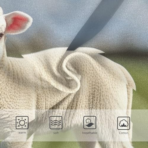 Funny Girls Underwear Toddler 2t Cotton Panties for Girl Cute Lambs Meadow Briefs Kids Undies3