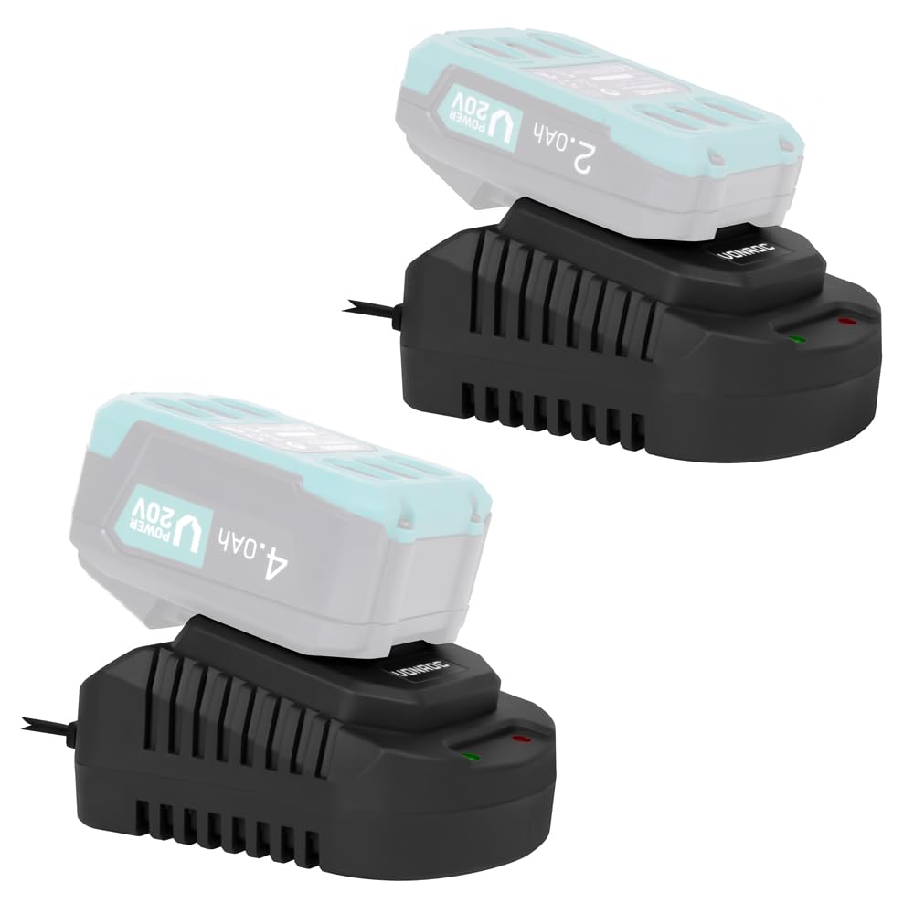 VONROC Chargeur Rapide 20V 86W 4,0A VPower Compatible avec Batteries CD828AA CD829AA CD801AA CD803AA
