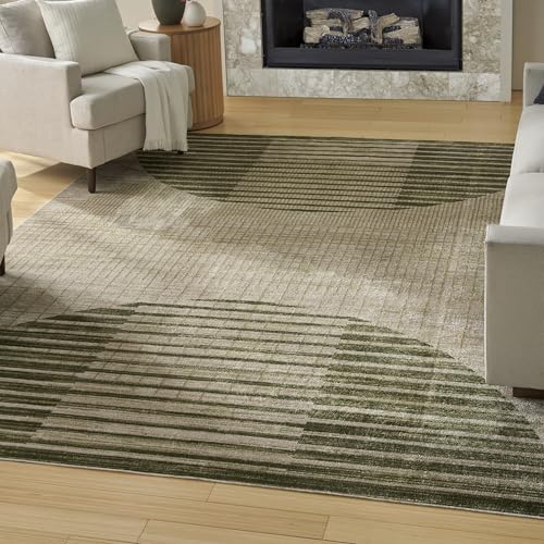 Tapete Decorativo Nourison 9' x 12' Ivory Olive miniatura 1
