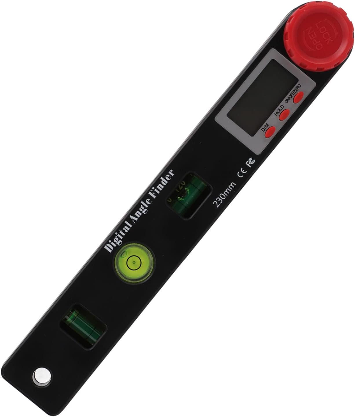 4 in 1 Digital Angle Ruler and Protractor with 360 Degree Locking Mechanism - Multifunctional Level and Protractor Tool for Industrial Use - ABS Material Construction - LED Display
