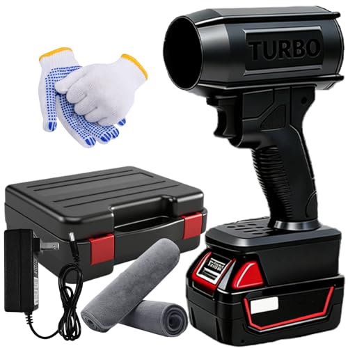 2026 New Storm Cordless Jet Blower 2.0 Upgraded High Power Jet Air Blower Car Dryer 160 000 RPM 200 Mph Portable Handheld Turbo Leaf Blower for Car Patio Snow Dust (for Milwaukee)