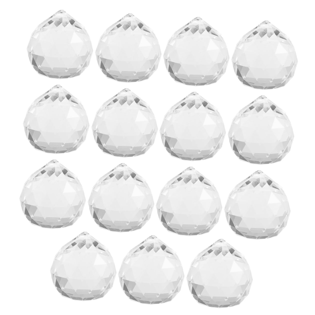 Cabilock 20Pcs Crystal Ball Prisms for Chandelier Hanging Decor Replacement Parts for Chandeliers Crystals for Window Decoration