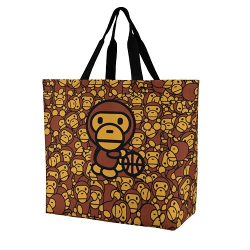 Bolso casual Colorful Camouflage 3D Baby Monkey grande para mujer miniatura 1