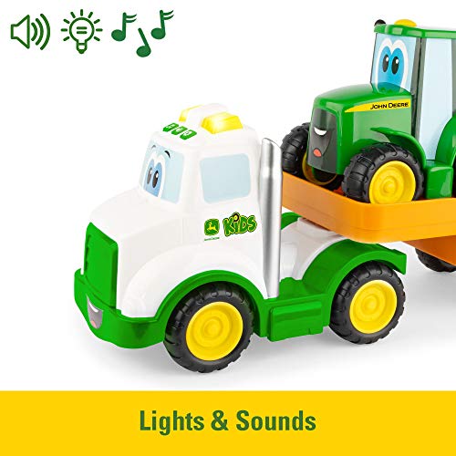 image for JOHN DEERE Lights & Sounds Farmin' Friends Hauling Set - Includes Toy 