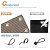 TANG 3' x 15' Balcony Privacy Screen Fence for Apartment Deck Railing, 200GSM Heavy Duty Block Outdoor Privacy Fencing Cover for Patio Porch Backyard Screens, Brown #4