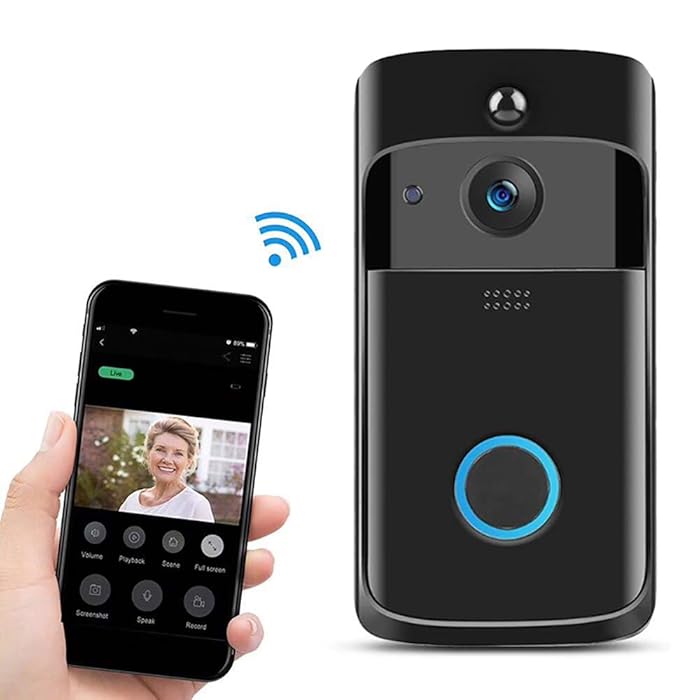Buy Wirelessly Smart DoorBell 720P WiFi Visual Video Phone Door Bell 2