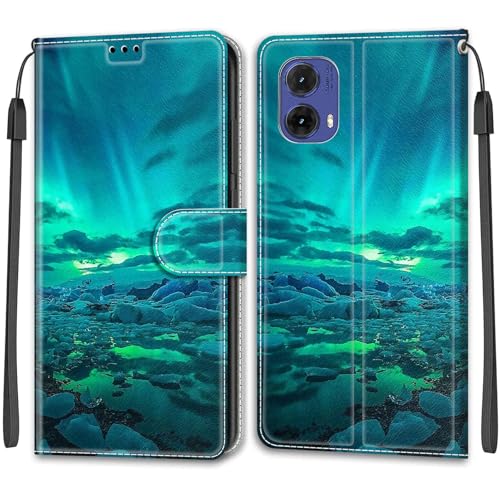 Cover per Motorola Moto G85 5G Antiurto Portafoglio Custodia con Slot per Schede Funzione Stand Flip Compatibile Moto G85 5G