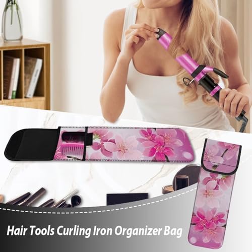 Funda resistente al calor para plancha y rizador tamaño 15.5x5 pulg miniatura 3