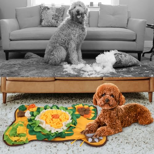 Schnüffelmatte für Hunde für große mittelgroße und kleine Hunde Haustier-Futtersuchmatte für Geruchstraining schnüffelteppich Hund