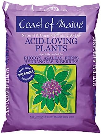 Coast of Maine Organic Natural Garden Compost Potting Planting Soil Blend for Acid Loving Plants, Bushes, and Flowers, 20 Quart Bag