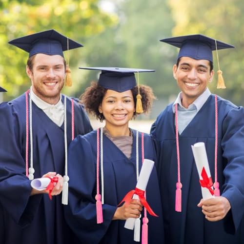Image of Graduation Honor Cords Pink Graduation Cords with Tassels, 67 inch Long for Graduation Students