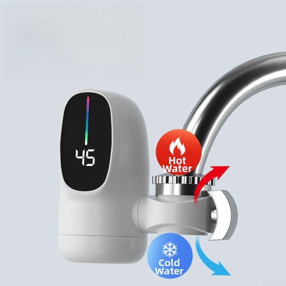 Rubinetto Elettrico Serbatoio ABS 220V Rubinetto Elettrico Serbatoio | Riscaldamento per istantaneo, niente attesa, display temperatura, per ideale cucina, risparmio energetico
