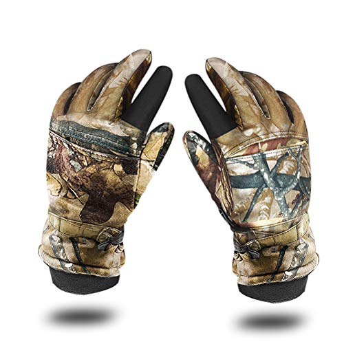 Aoneky Outdoor Handschoenen Heren Dames Winter - Work Gym Gloves for Men, Waterdichte Handschoenen Sport, Gebruikt voor Jagen, Berg, Schieten, Fietsen, Motorrijden, Vissen, Magazijn , Camouflage, (1 paar)