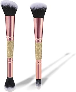 Juego de 2 brochas de maquillaje de doble pun...