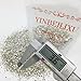 YINBEILIXU Crushed Glass Glitter, Broken Shattered Glass Gems Chips for Resin Art Crafts, Epoxy Resin Supplies, Geod Painting, DIY Art Projects, Jewelry Making,3-6mm, 200g/7oz(Silver)
