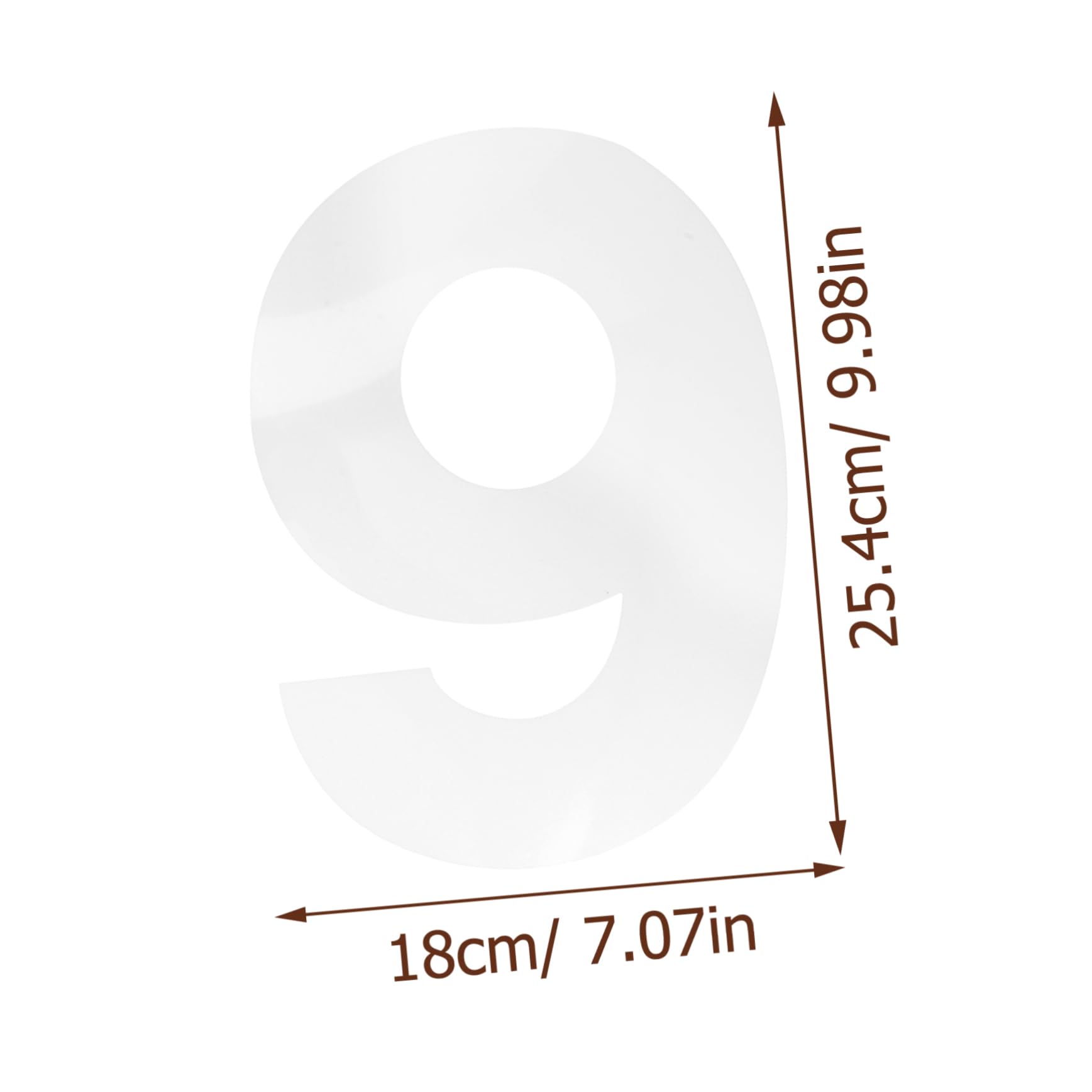 Cabilock 1Set Cake Molds Flat Plastic Baking Stencils for Cakes Birthday Cake Decorating Tools for Numerical Cake Designs