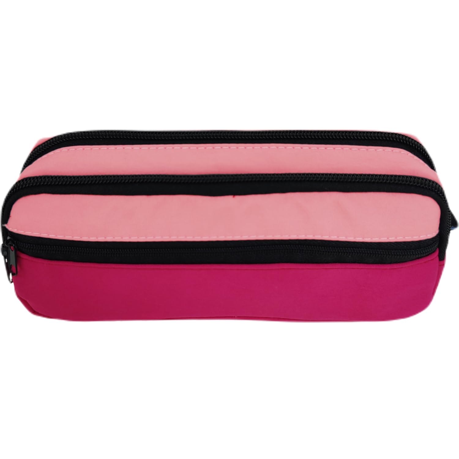 Dohe 50502 Astuccio Ksual Triplo In Poliestere Rosso | Portapenne Con 3 Scomparti Per Bambini