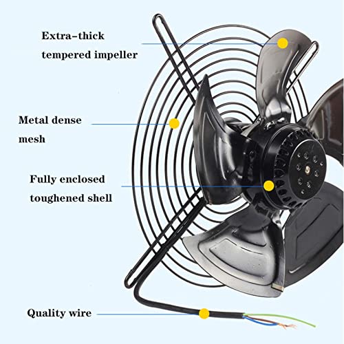 Extractor de aire con rotor externo axial de flujo, potente para pared o ventana, para cocina, de 8 pulgadas miniatura 3