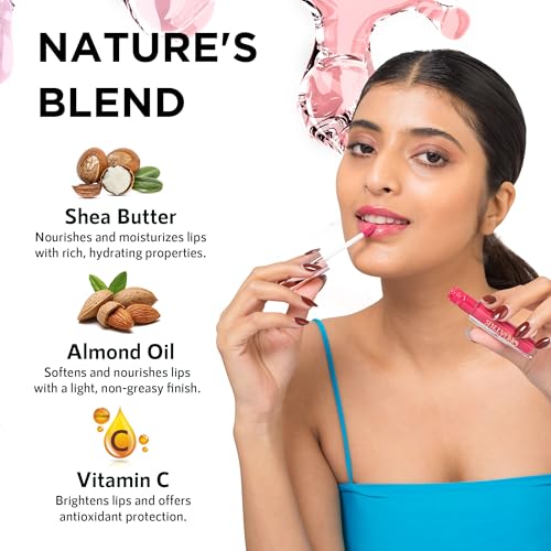 Image of Orgatre Moodbliss Lip Gloss | Instant Shine & Glossy Finish | Hydrating Lip Gloss for Girls & Women | Perfect for Everyday & Party Look | 2.5ml (Muted Violet, 2.5 ML)