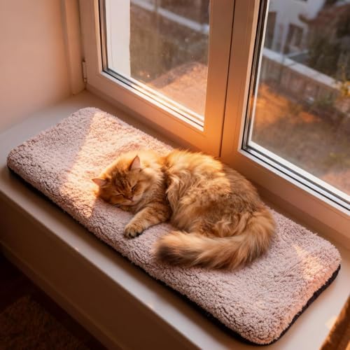 Pet Prime Katzen Fensterliege – Katzenbett Flauschig Fensterbank...