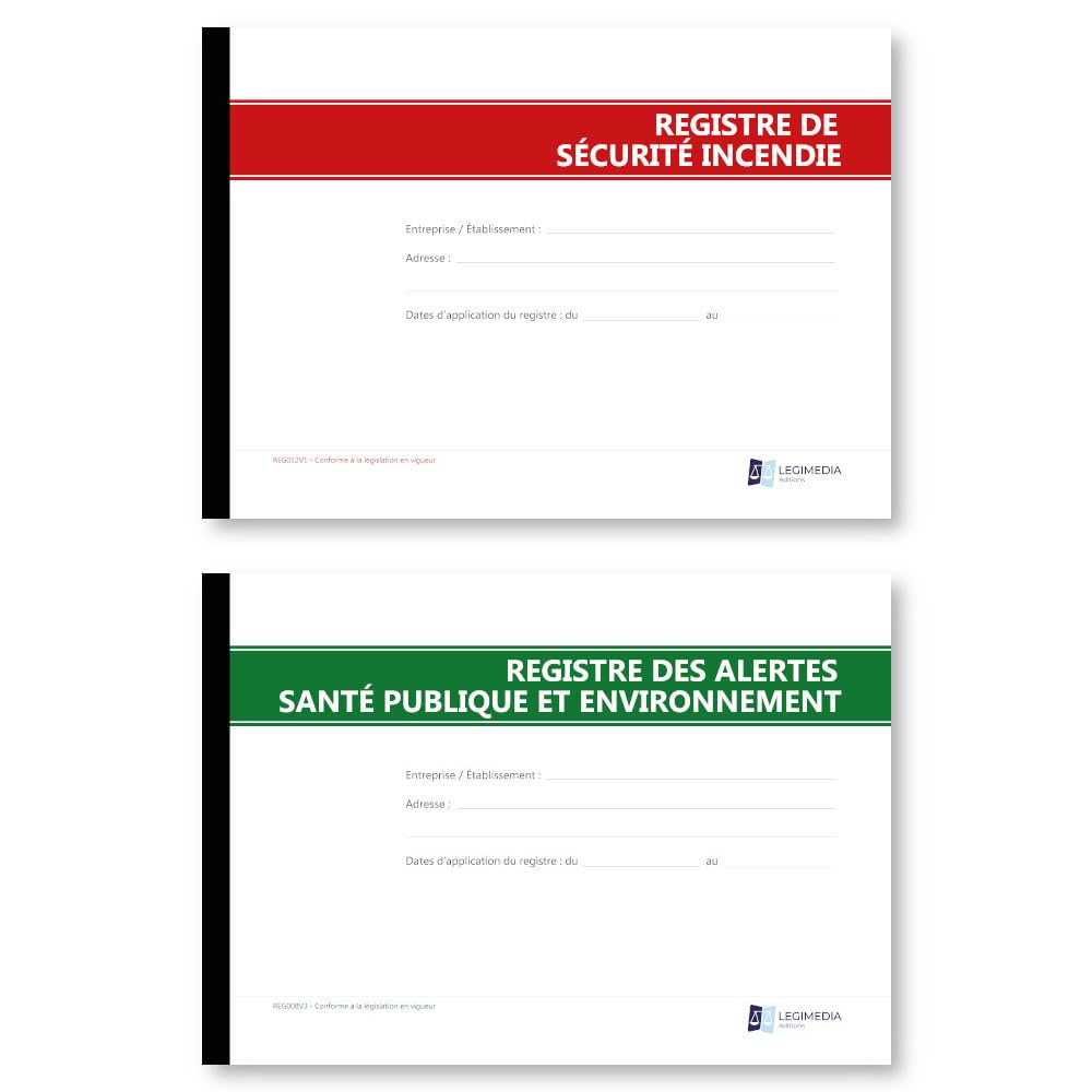 Pack de mise en conformité Cabinet médical - 6 Affichages et 5 Registres obligatoires avec 1 stylo-feutre offert - Édition 2026 - Kit de fixation inclus - Fabriqués en France - LEGIMEDIA ÉDITIONS