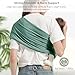 Shiaon Baby Ring Sling Wrap, Lightweight Baby Carrier Sling Toddler Sling, Cotton Baby Wraps Carrier (7-35 lbs) for Infants and Toddlers, Baby Shower Gifts, Green