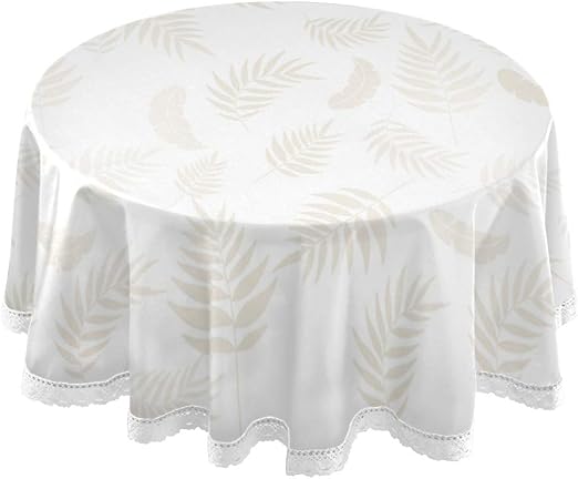 Amazon 背景 羽柄 葉柄 羽毛 白 テーブルクロス 食卓カバー テーブルマット 円形 北欧 撥水加工 汚れ防止 家庭用 高密度 おしゃれ ポリエステル素材 直径150cm テーブルクロス オンライン通販 Amazon 背景 羽柄 葉柄 羽毛 白 テーブルクロス 食卓カバー テーブルマット 円形 北欧 撥水加工 汚れ防止 家庭用 高密度 おしゃれ ポリエステル素材 直径150cm テーブルクロス オンライン通販
