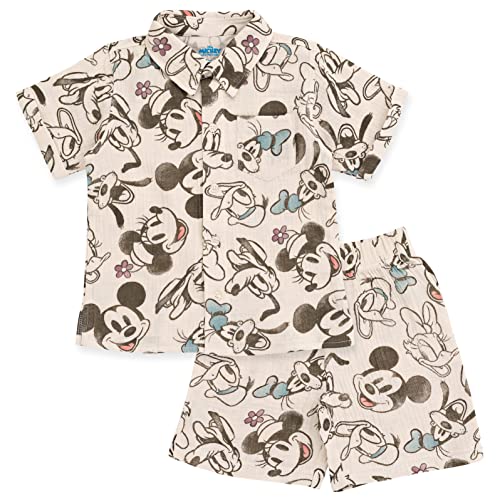 Disney Winnie The Pooh Mickey Mouse Outfit Set Shortall Dress Newborn to Little Kid