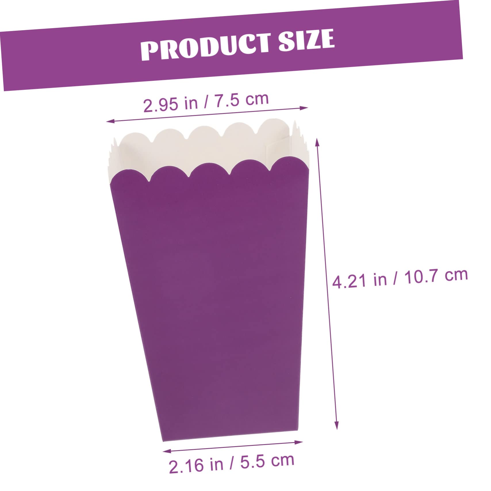 Cabilock 50Pcs Popcorn Boxes Greaseproof Snack Buckets for Parties Weddings Movie Nights Lightweight Candy Containers for Treats and Snacks Elegant Design